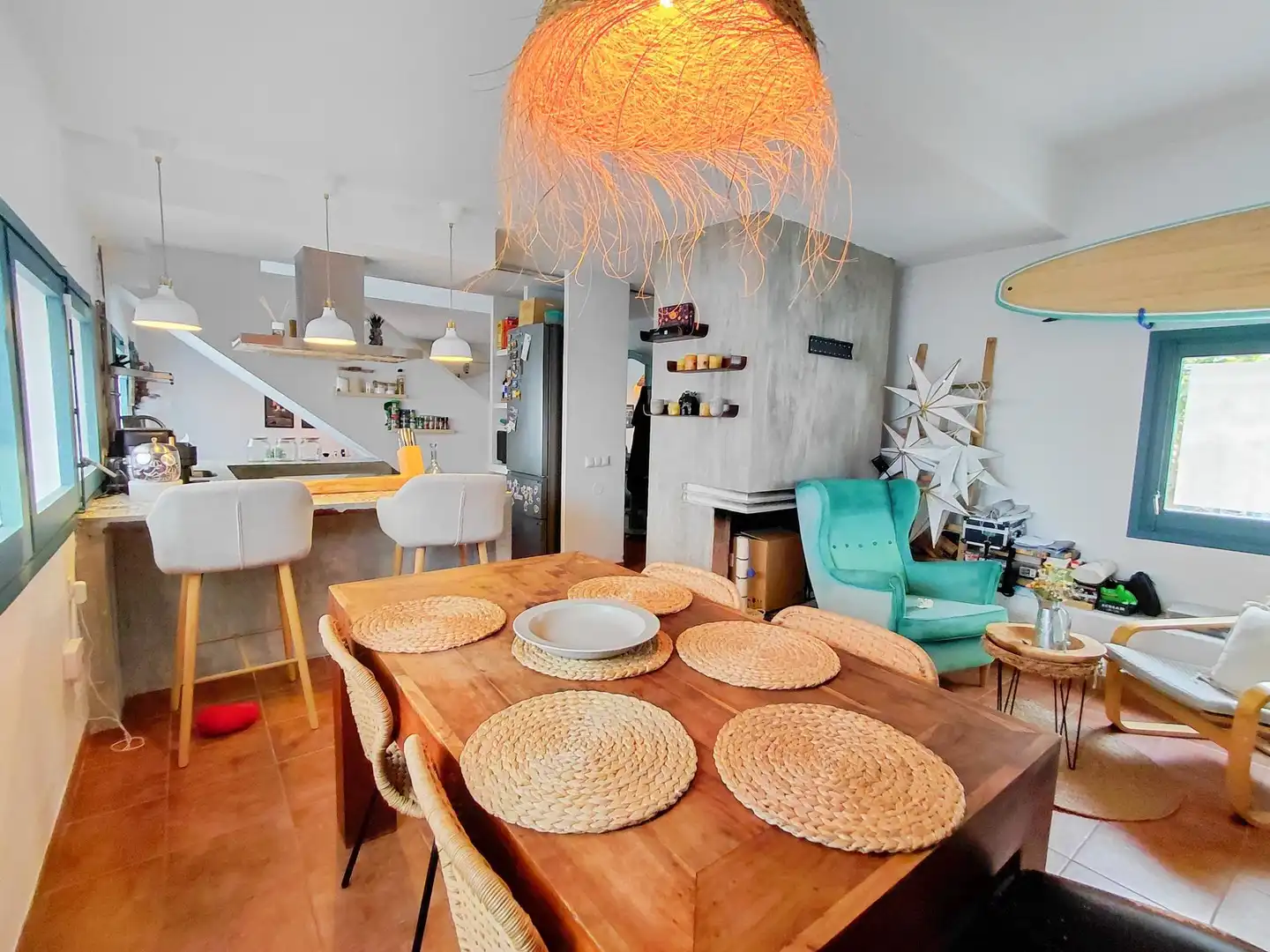 Comedor de Casa adosada en venta en Cunit con Jardín privado, Terraza y Balcón