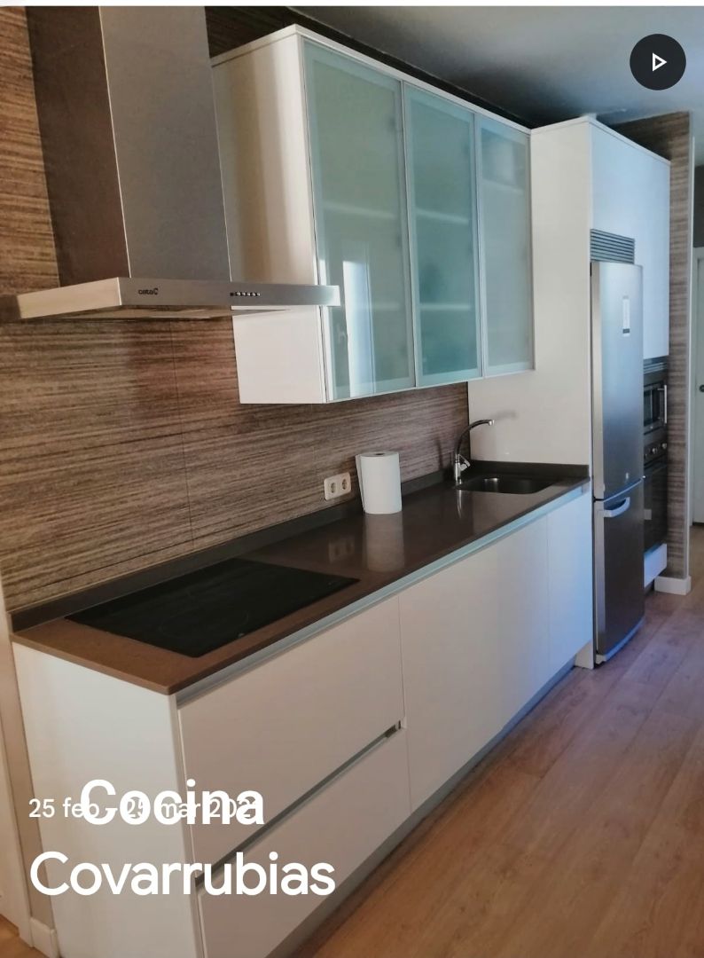 Kitchen of Flat to rent in  Madrid Capital  with Air Conditioner, Furnished and Oven