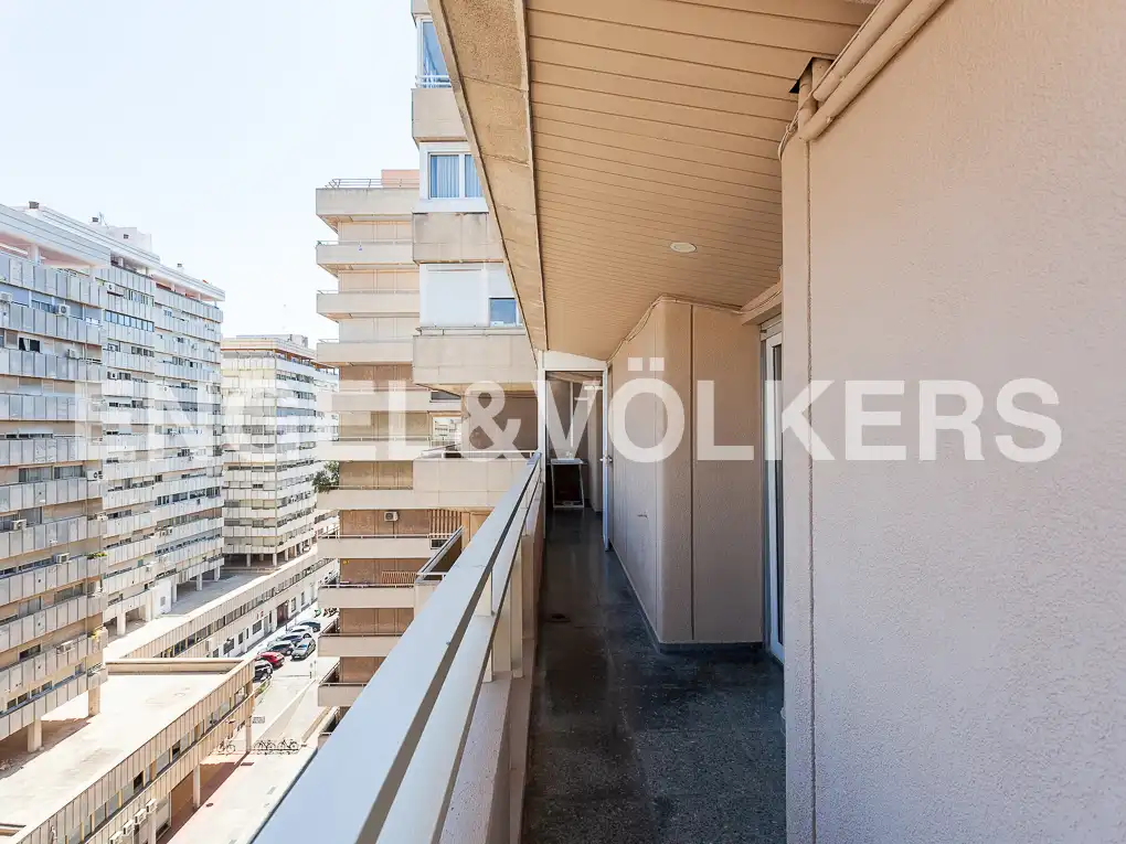 Balcony of Flat for rent in Valencia  with Air Conditioner, Heating and Terrace