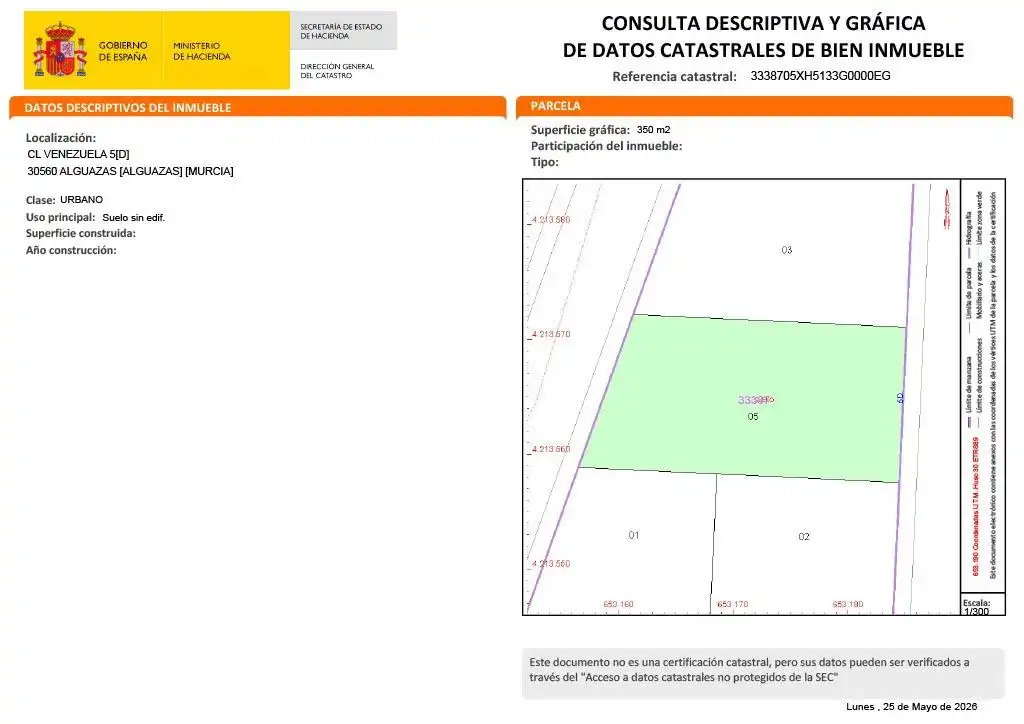 Terreny residencial en venda a Alguazas, imagen 6