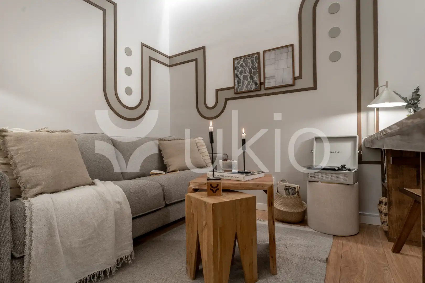 Sala de estar de Apartamento de alquiler en Madrid con Aire acondicionado, Calefacción y Amueblado