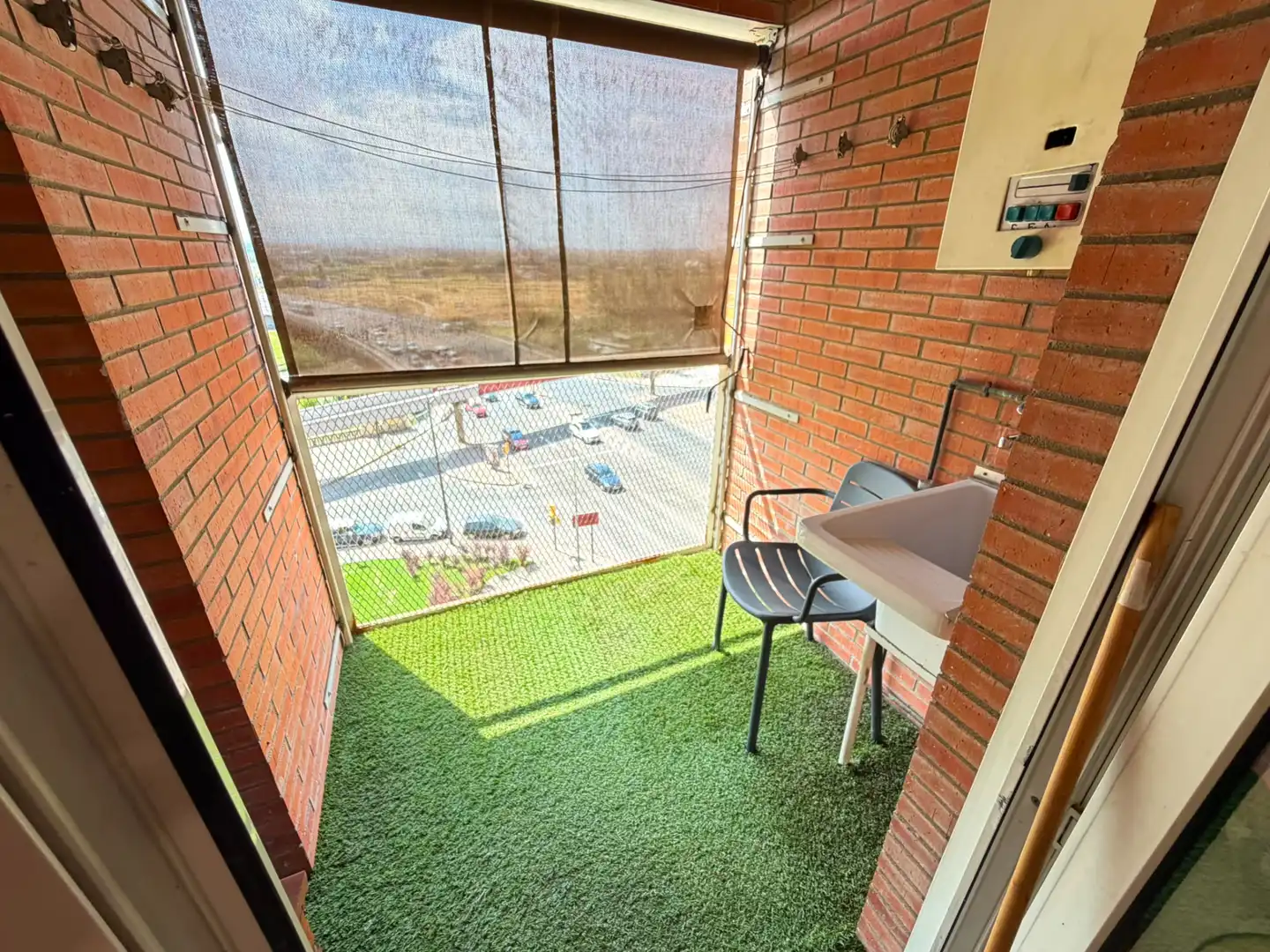 Terrasse von Wohnung zur Miete in Lleida mit Heizung, Möbliert und Ofen