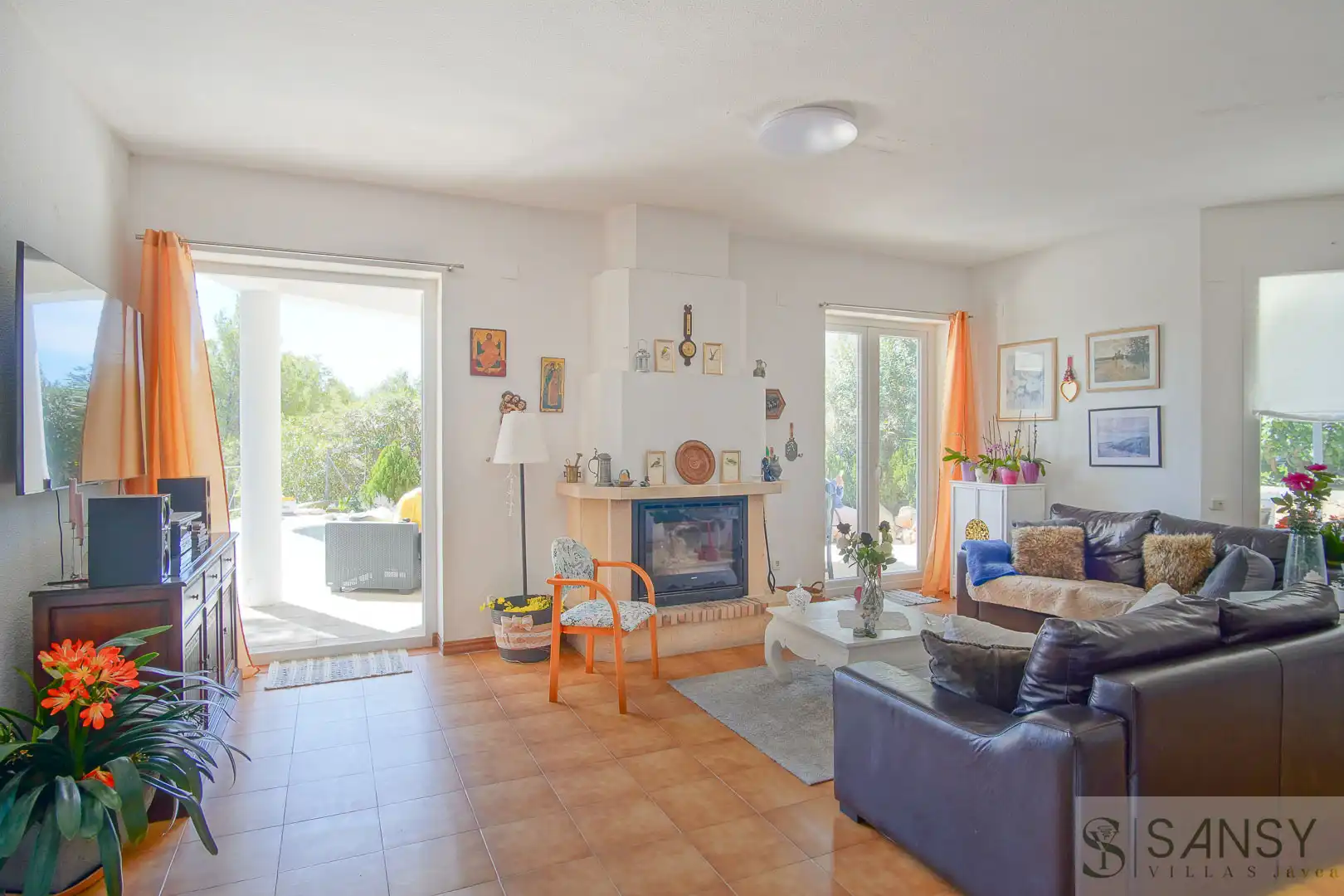 Sala de estar de Casa o chalet en venta en Altea con Aire acondicionado, Calefacción y Terraza