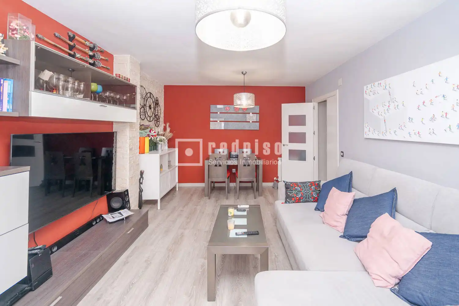 Sala de estar de Piso en venta en Humanes de Madrid con Aire acondicionado, Calefacción y Terraza