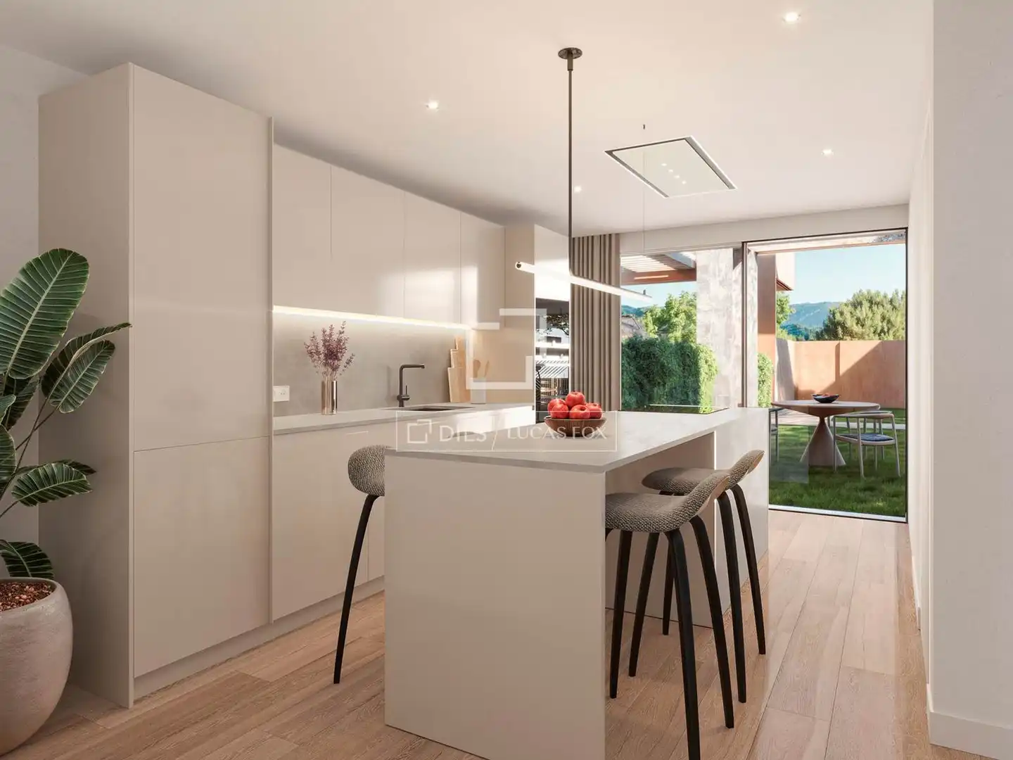 Cocina de Casa o chalet en venta en Torrelodones con Aire acondicionado, Jardín privado y Parquet