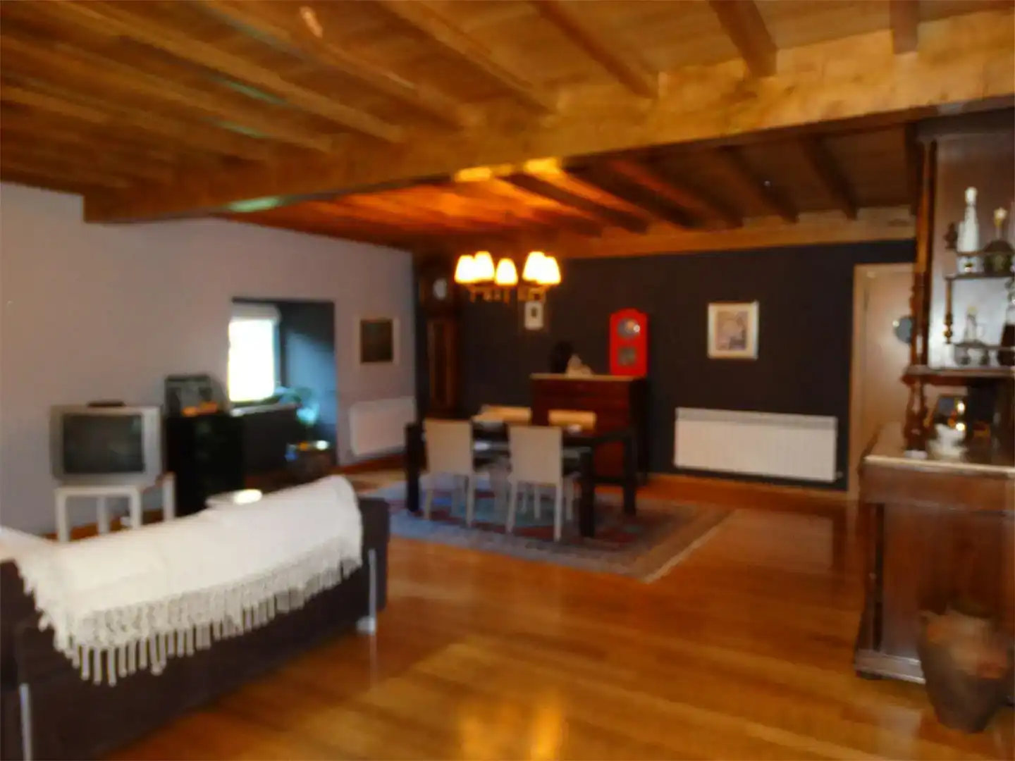 Dining room of Houses for rent in Trabada  with Private garden, Parquet flooring and Storage room