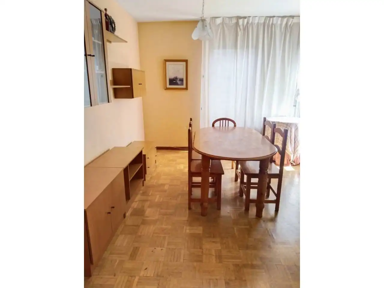 Dining room of Flat for rent in Burgos  with Heating, Parquet flooring and Terrace