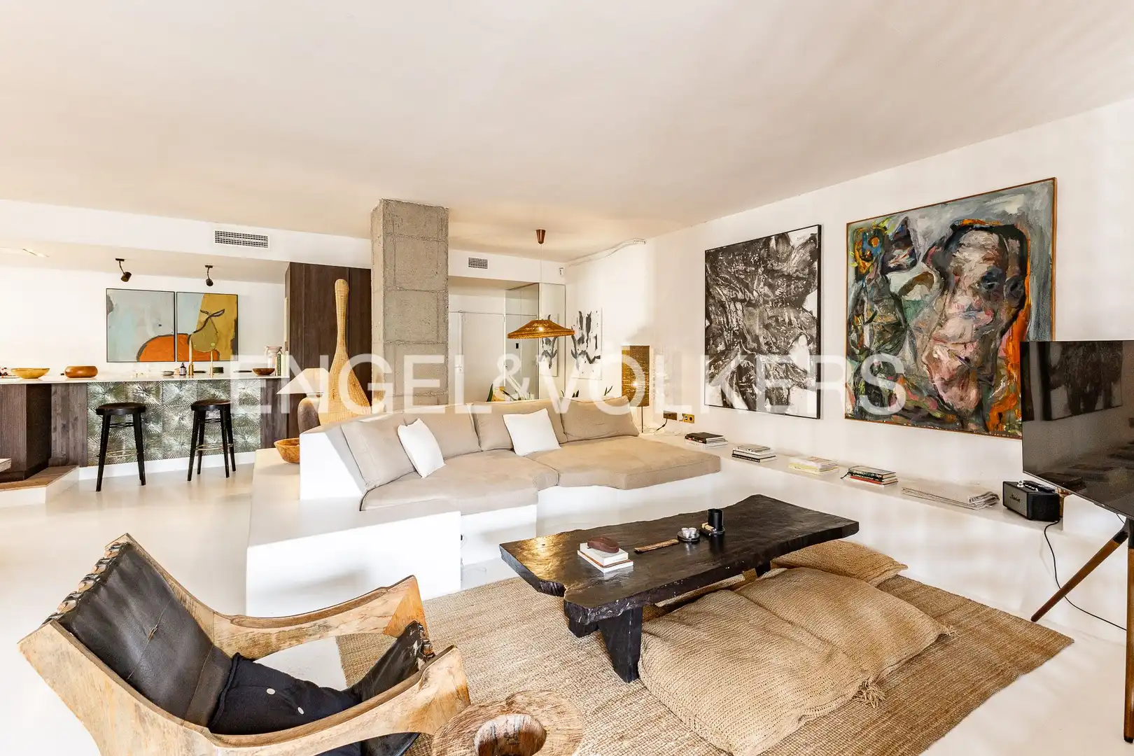 Sala d'estar de Loft en venda en Barcelona amb Aire condicionat, Calefacció i Terrassa
