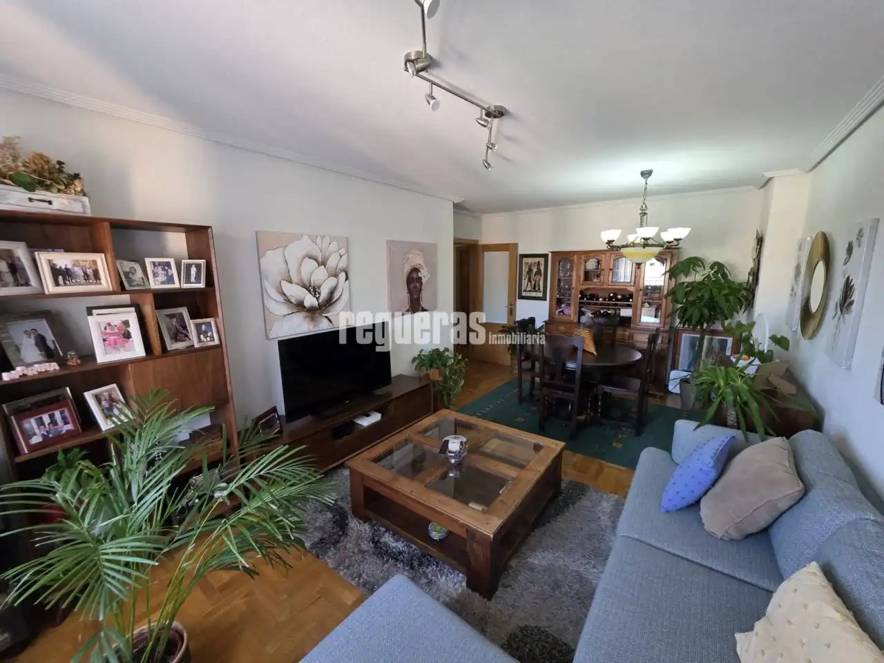 Sala d'estar de Dúplex en venda en Avilés amb Calefacció, Parquet i Terrassa