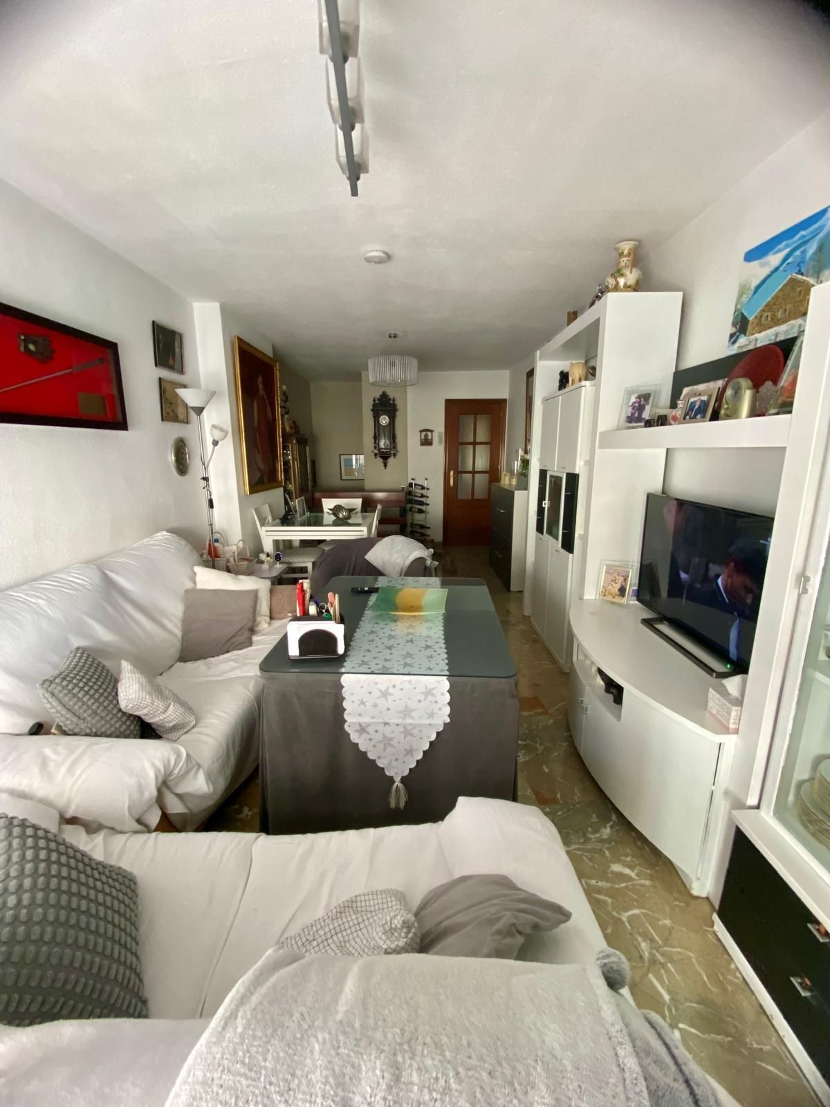 Sala de estar de Dúplex en venta en  Huelva Capital con Aire acondicionado y Trastero