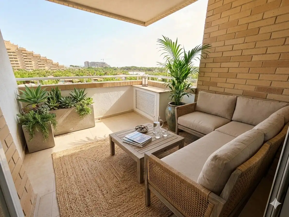 Terrassa de Apartament en venda en Oropesa del Mar / Orpesa amb Aire condicionat, Calefacció i Terrassa
