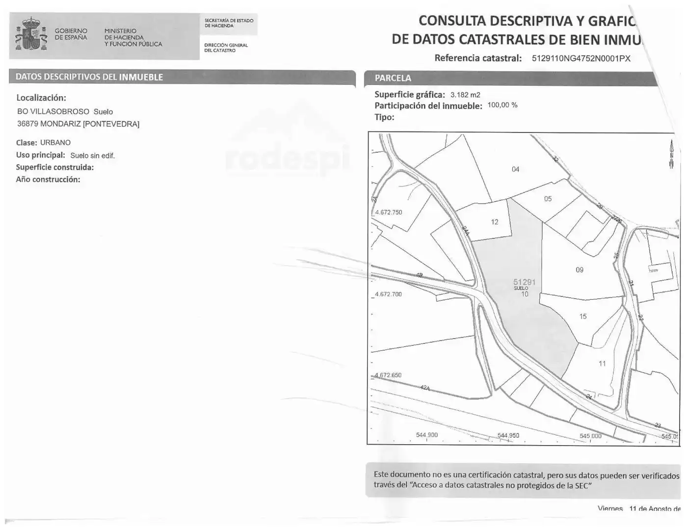 Lands and plots for sale in Mondariz, imagen 15