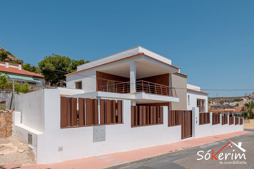 Vista exterior de Casa o xalet en venda en Pulpí amb Jardí privat, Terrassa i Traster
