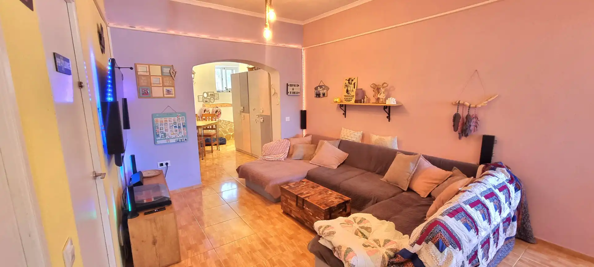 Sala de estar de Finca rústica en venta en Vinaròs con Aire acondicionado, Jardín privado y Terraza