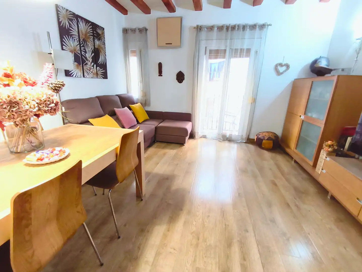 Sala de estar de Piso en venta en Barcelona con Aire acondicionado, Calefacción y Parquet