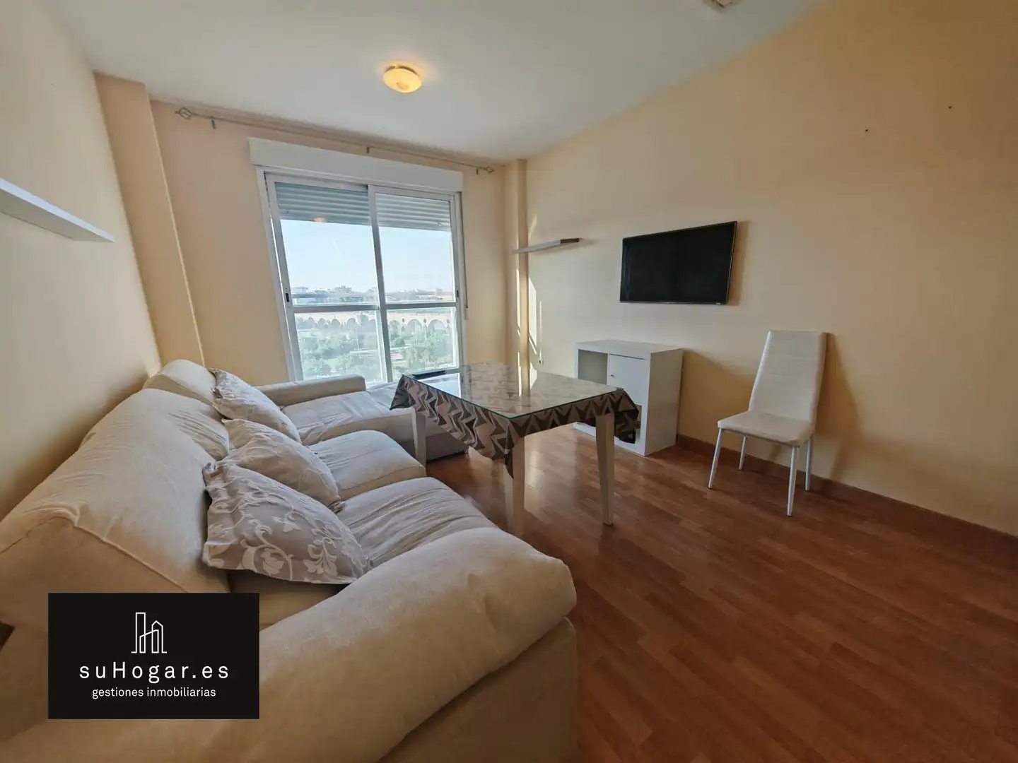Wohnzimmer von Wohnung zur Miete in Badajoz mit Klimaanlage, Terrasse und Abstellraum