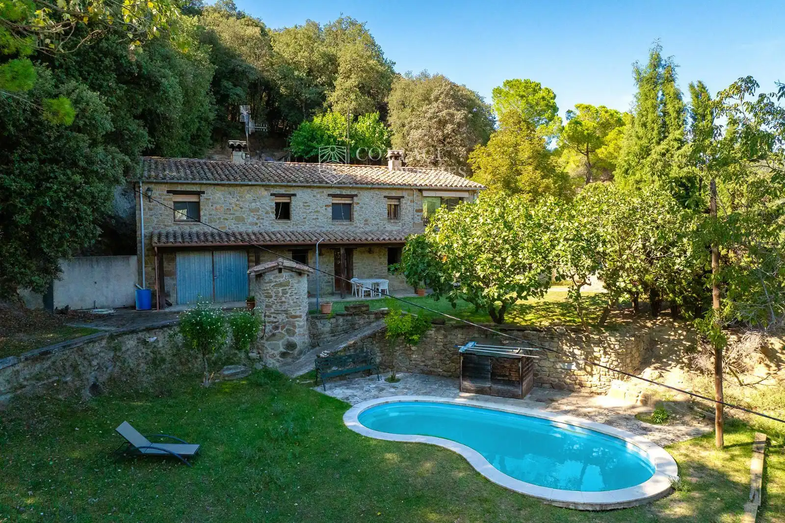 Piscina de Finca rústica en venta en Sant Miquel de Campmajor con Calefacción y Piscina