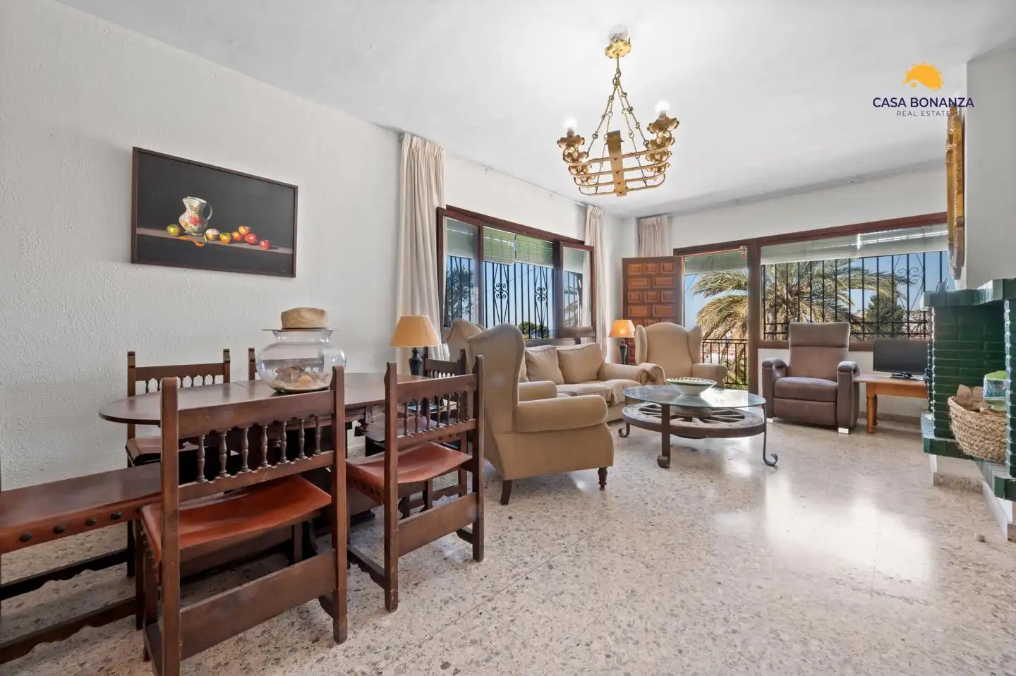 Living room of Houses for sale in Almuñécar  with Private garden, Terrace and Swimming Pool