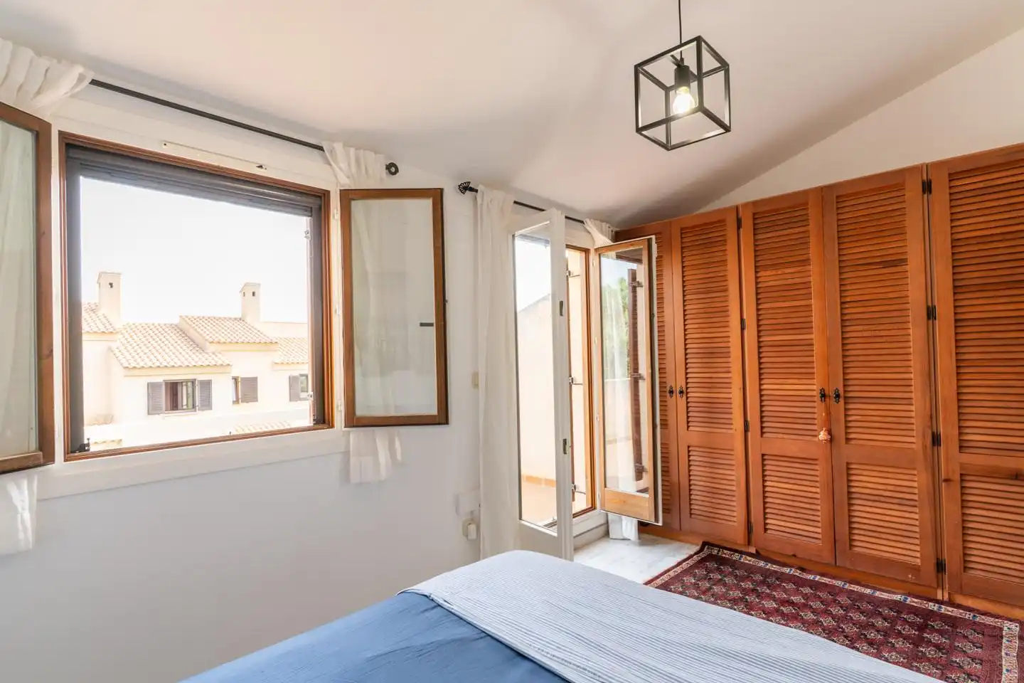 Bedroom of Detached homes for sale in Santa Pola  with Air Conditioner, Private garden and Parquet flooring