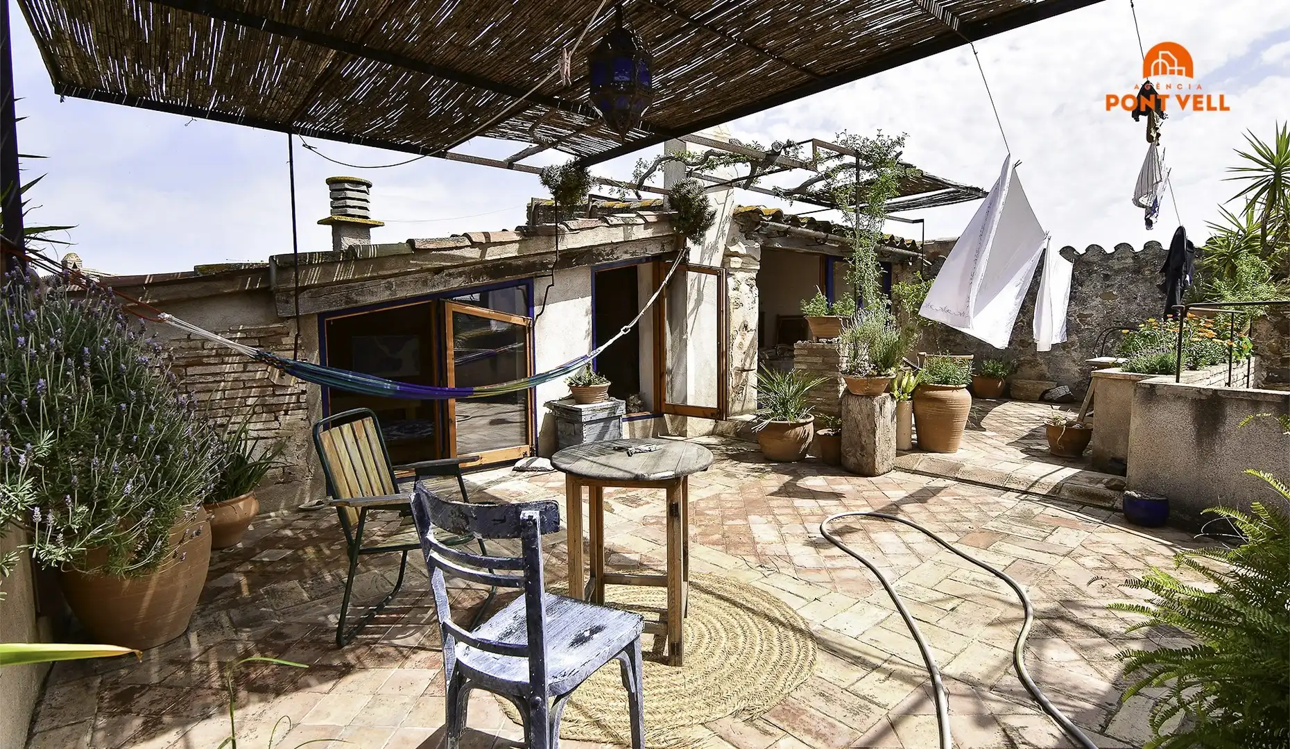 Terraza de Finca rústica de alquiler en Rupià con Terraza y Amueblado