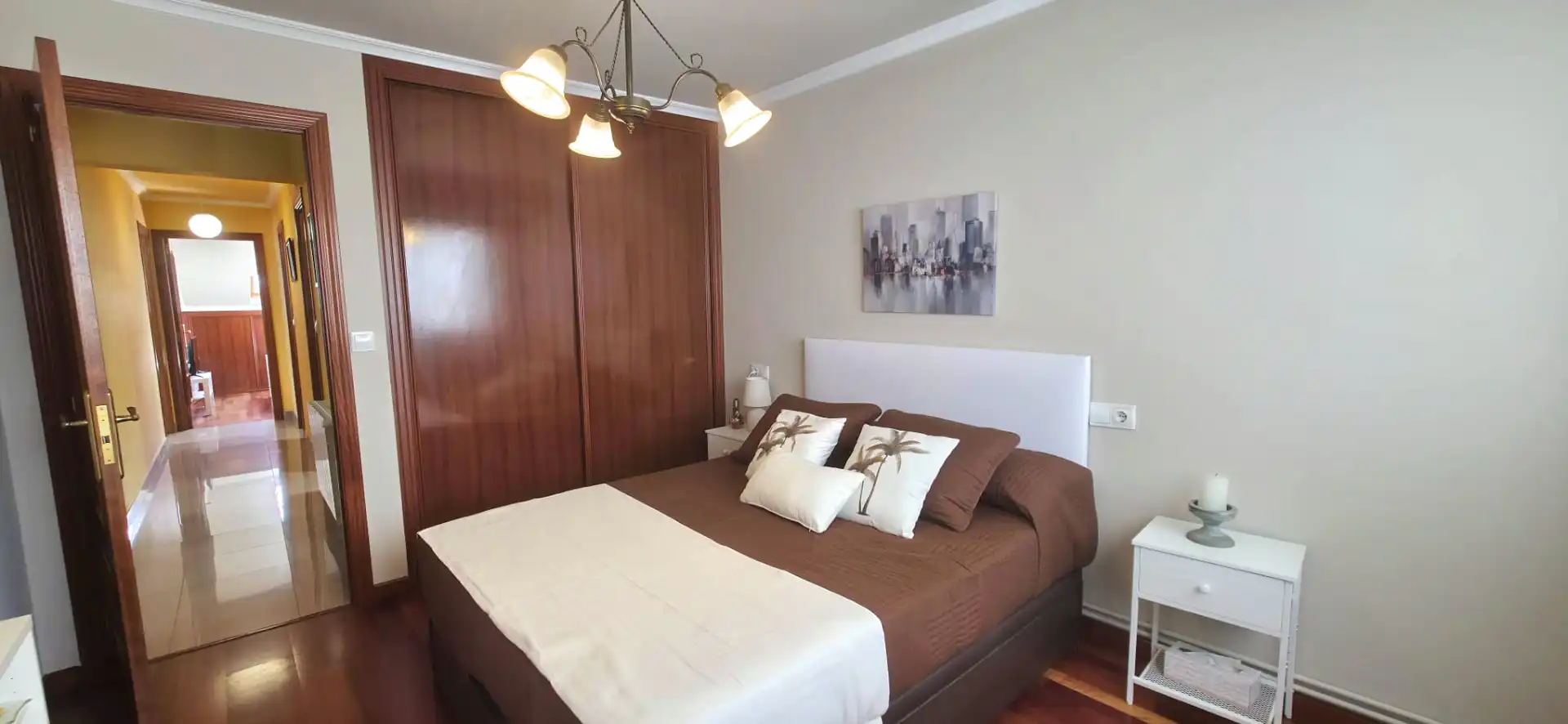 Bedroom of Attic for rent in Ferrol  with Air Conditioner, Heating and Furnished