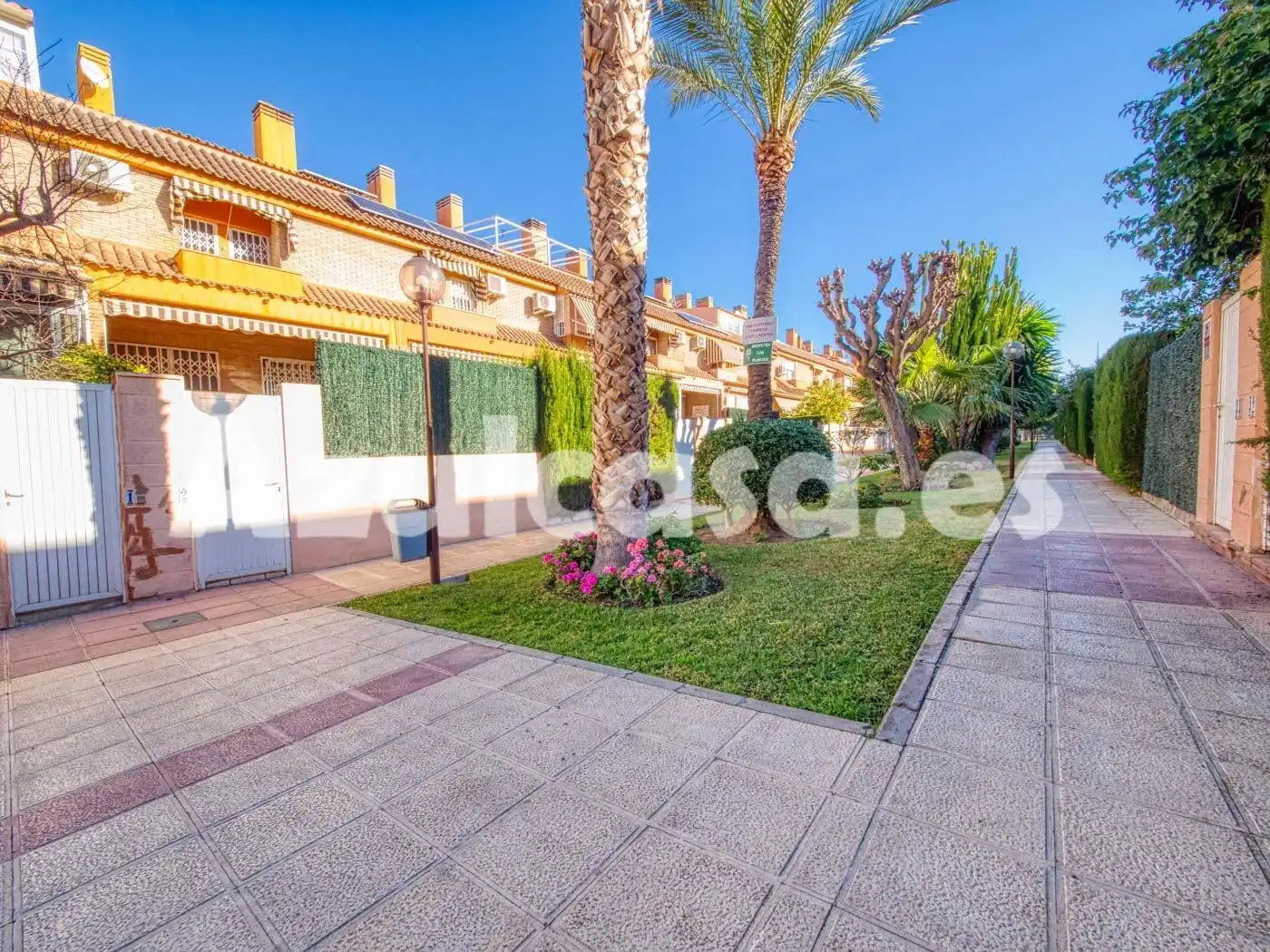 Vista exterior de Casa adosada en venda en Alicante / Alacant amb Aire condicionat, Terrassa i Traster