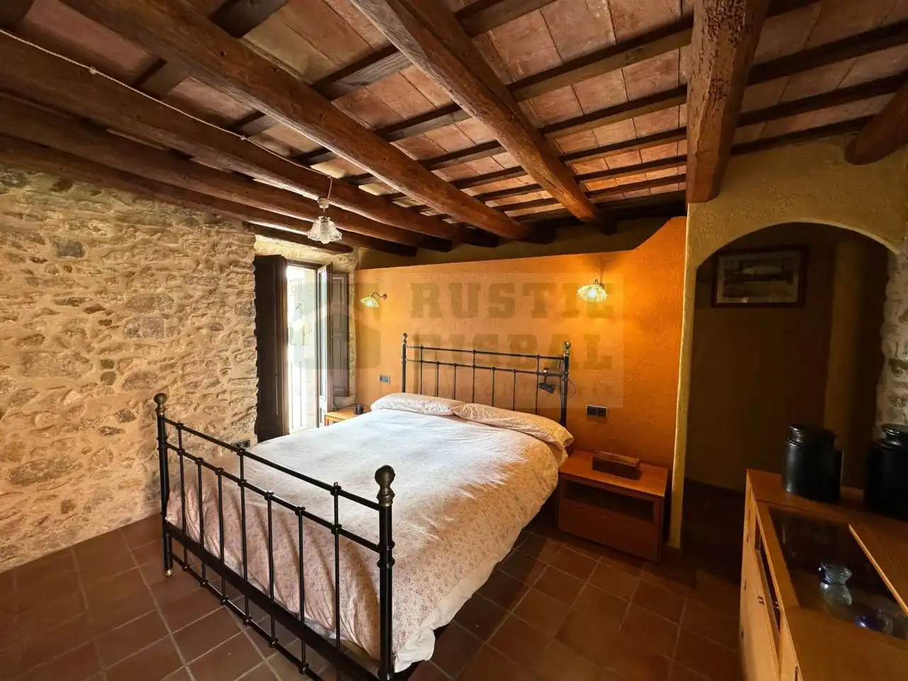 Bedroom of Country homes for rent in Cruïlles, Monells I Sant Sadurní de L'Heura  with Heating, Terrace and Furnished