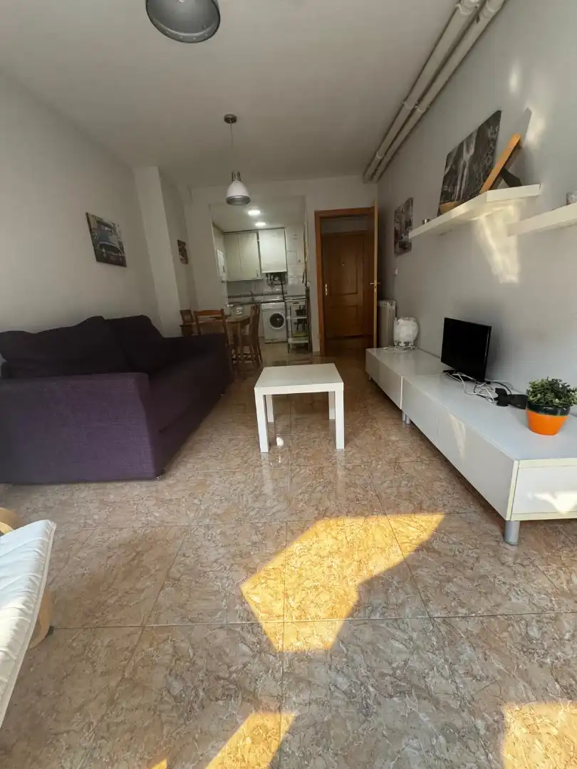 Sala d'estar de Apartament en venda en Sabiñánigo amb Calefacció, Moblat i Forn