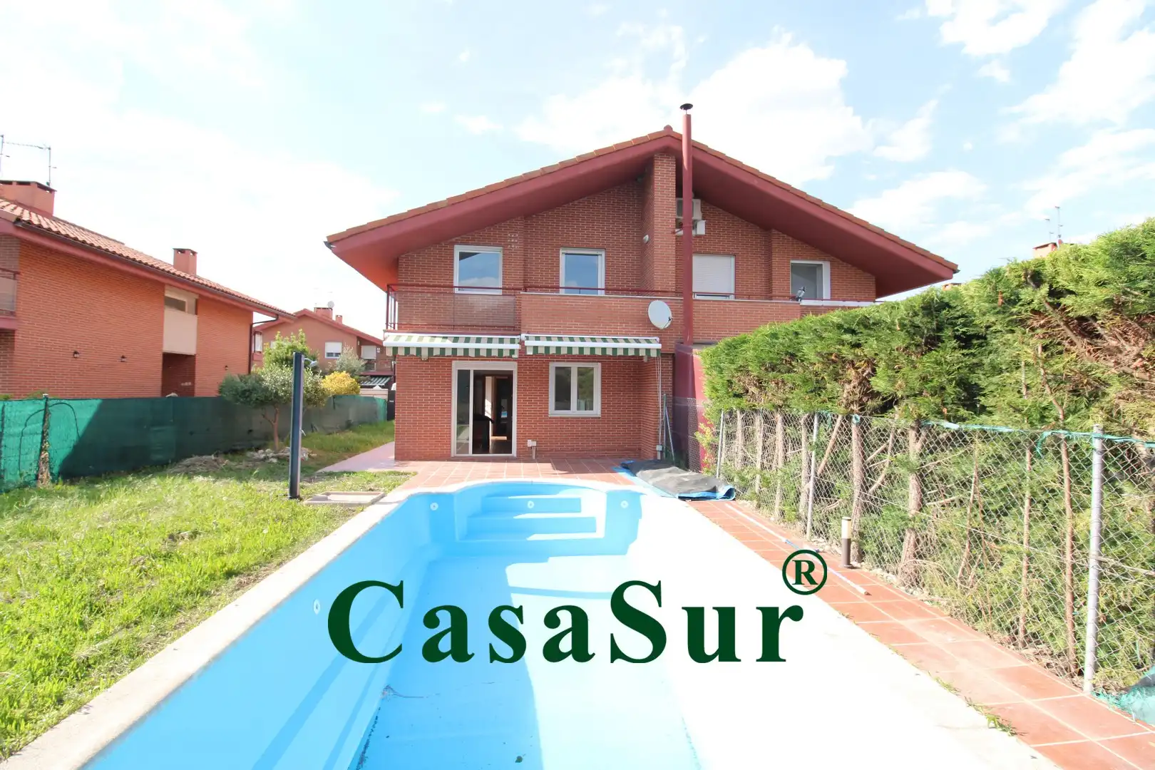 Vista exterior de Casa o chalet en venta en Renedo de Esgueva con Calefacción, Jardín privado y Terraza