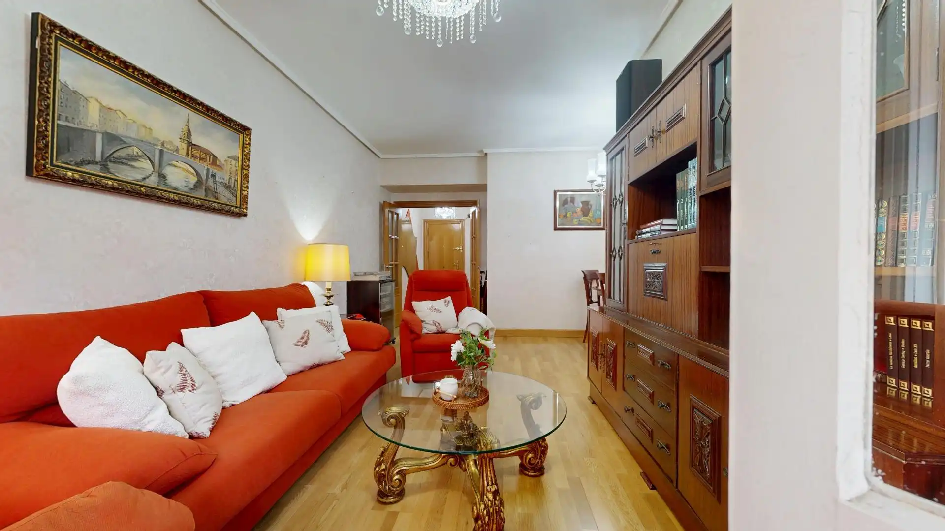 Living room of Flat for sale in Bilbao   with Heating and Balcony
