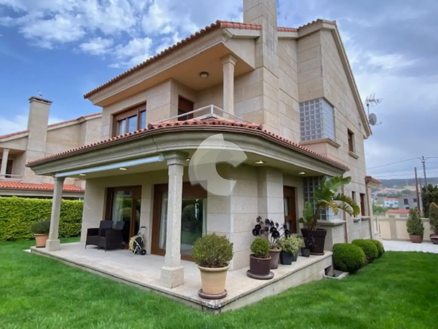 Vista exterior de Casa o chalet en venta en Sanxenxo con Jardín privado