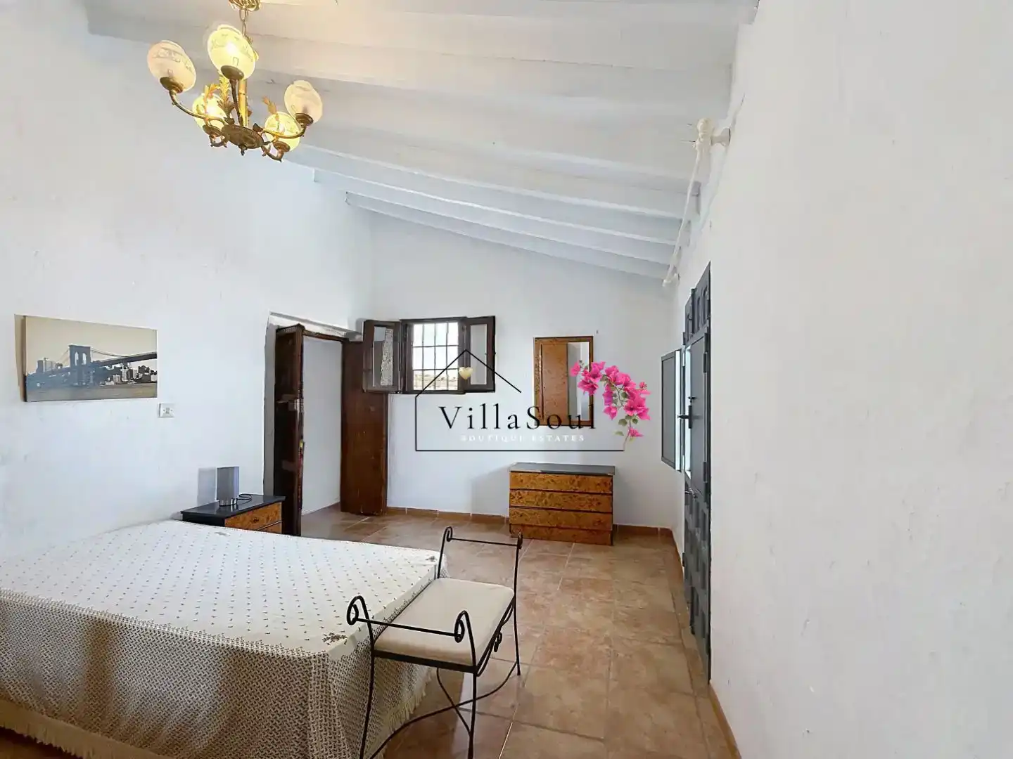 Sala d'estar de Casa adosada en venda en Cútar, Málaga