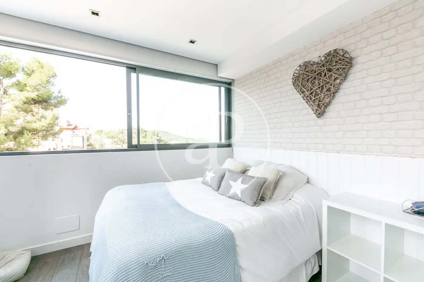 Bedroom of Houses for rent in Barcelona  with Air Conditioner, Heating and Private garden