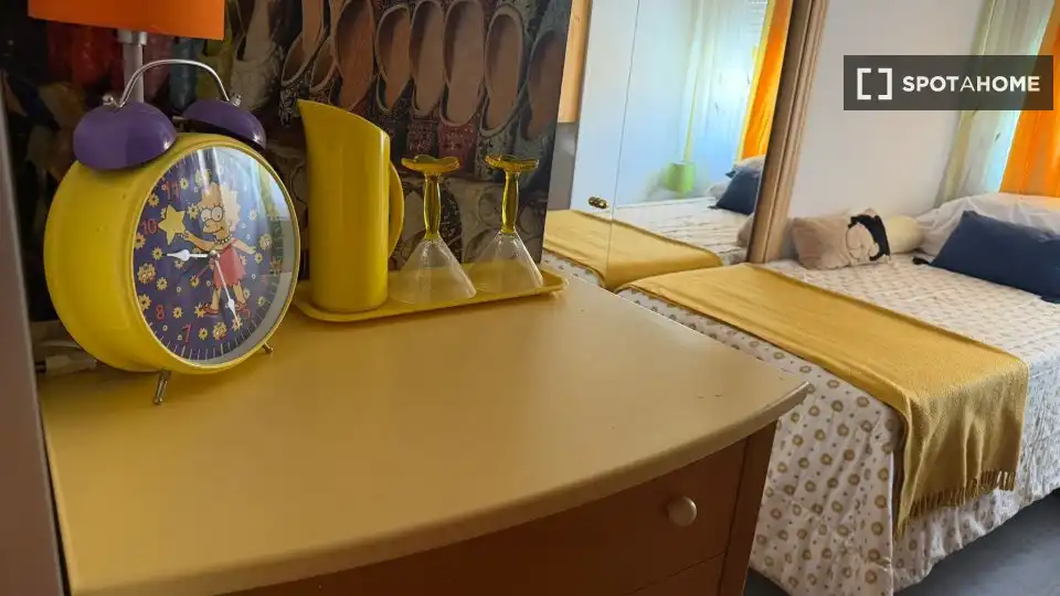 Bedroom of Flat for share in Leganés  with Air Conditioner, Heating and Furnished
