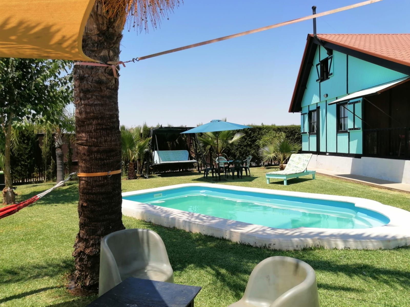 Garden of House or chalet for sale in Los Palacios y Villafranca  with Air Conditioner, Private garden and Parquet flooring