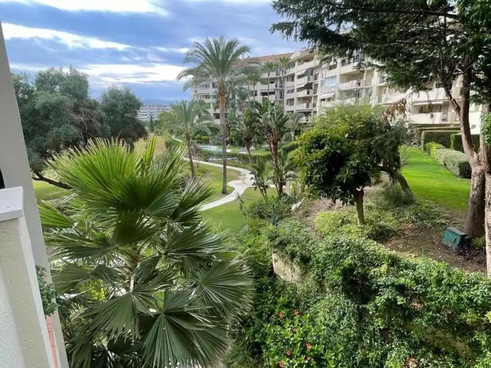 Garden of Attic for rent in Marbella  with Air Conditioner, Terrace and Swimming Pool