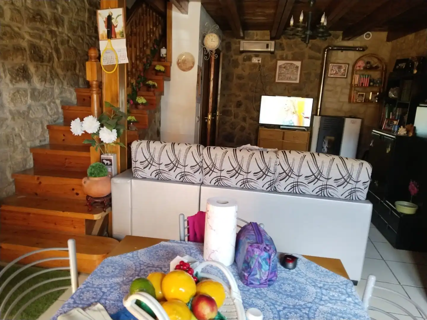 Sala de estar de Finca rústica en venta en Ochánduri con Calefacción y Amueblado