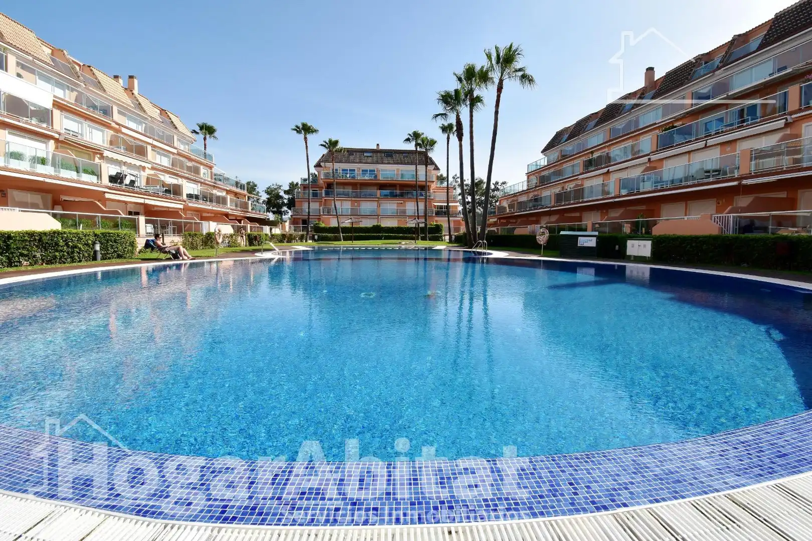 Swimming pool of Flat for sale in Dénia  with Air Conditioner, Heating and Private garden