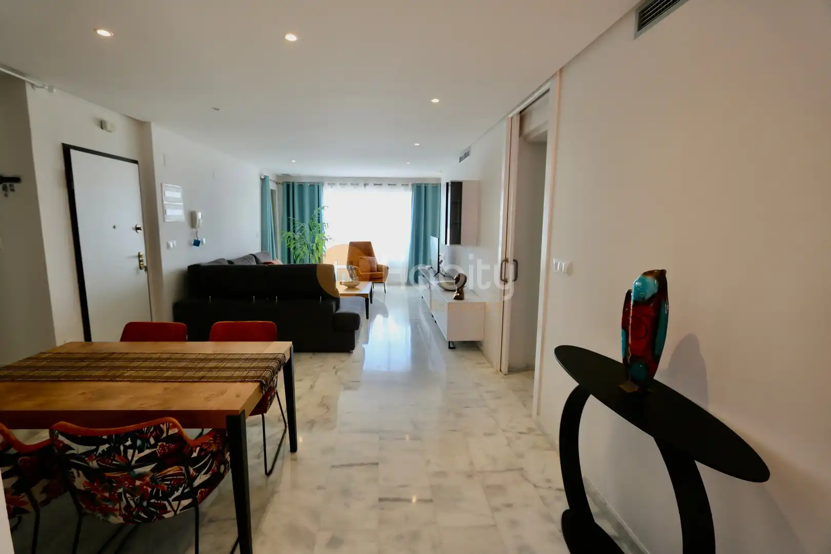 Sala de estar de Ático en venta en Fuente Álamo de Murcia con Aire acondicionado, Calefacción y Terraza