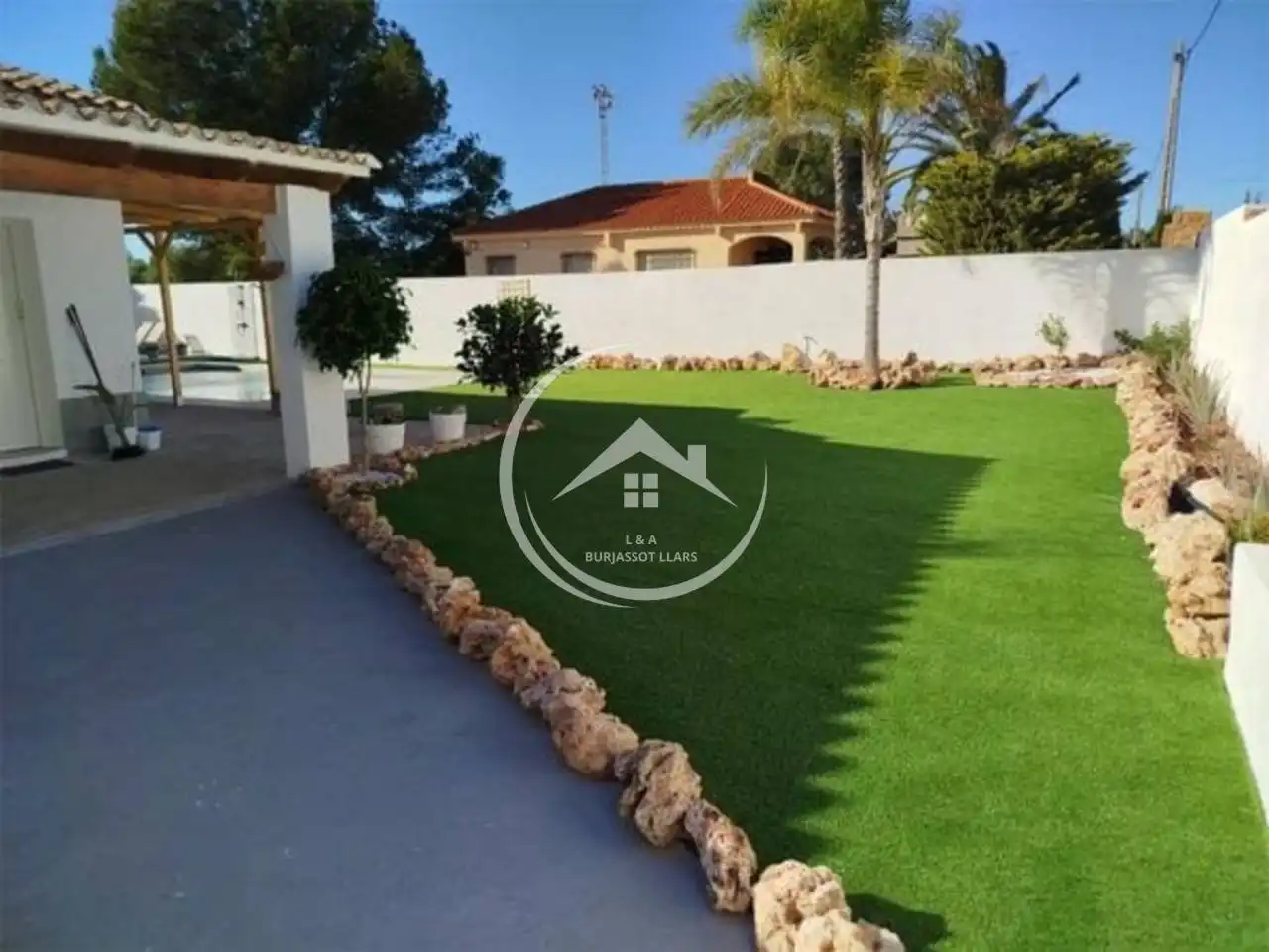 Jardí de Casa o xalet en venda en Riba-roja de Túria amb Aire condicionat, Jardí privat i Terrassa
