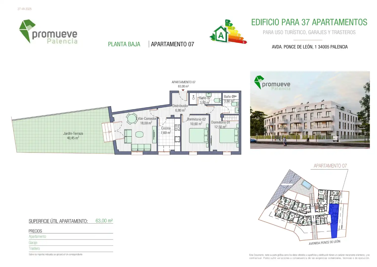 Appartement compact avec ascenseur à vendre à Calle Ponce de León 1, imagen 2