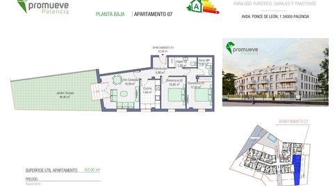 Foto 2 de Apartamento en venta en Calle Ponce de León, 1, Allende el Río, Palencia Capital