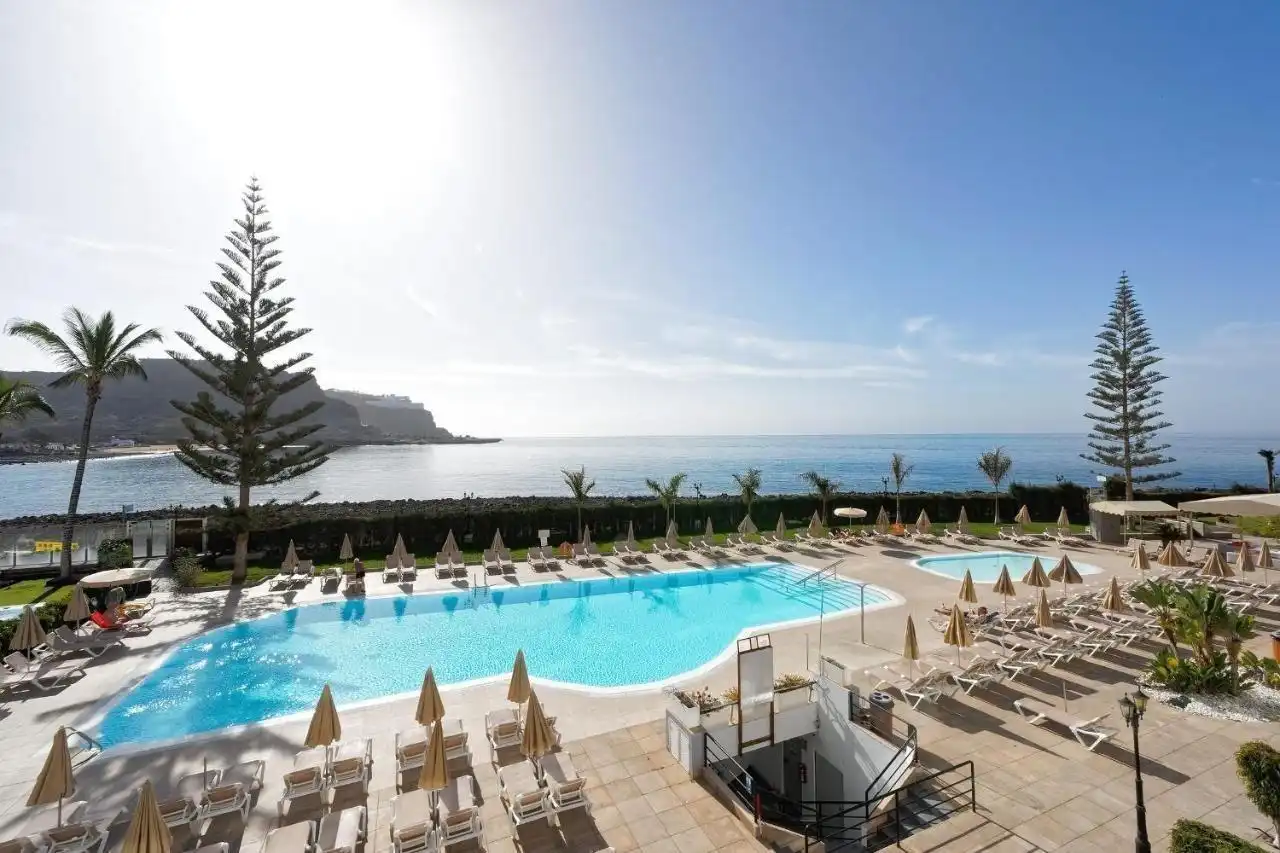 Schwimmbecken von Wohnungen zur Miete in Mogán mit Privatgarten, Terrasse und Gemeinschaftspool