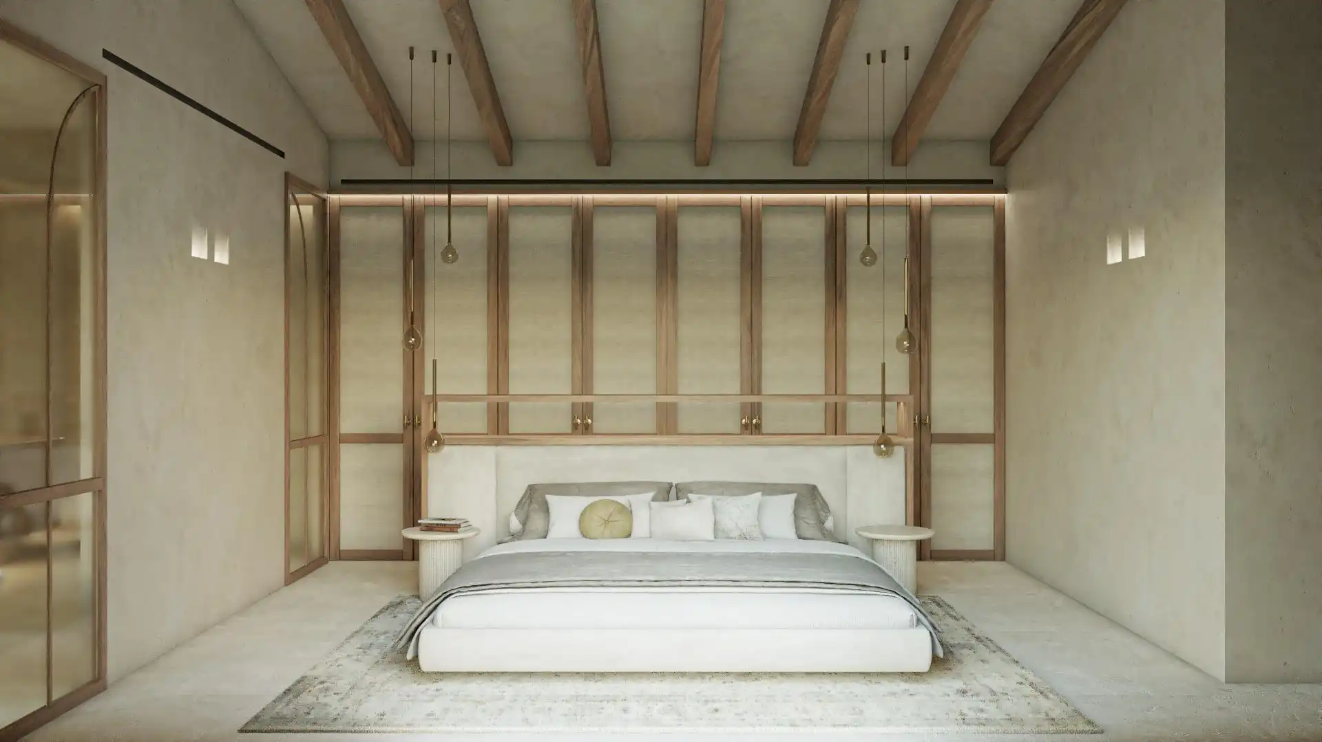 Schlafzimmer von Country house zum Verkauf in Artà mit Klimaanlage, Heizung und Privatgarten