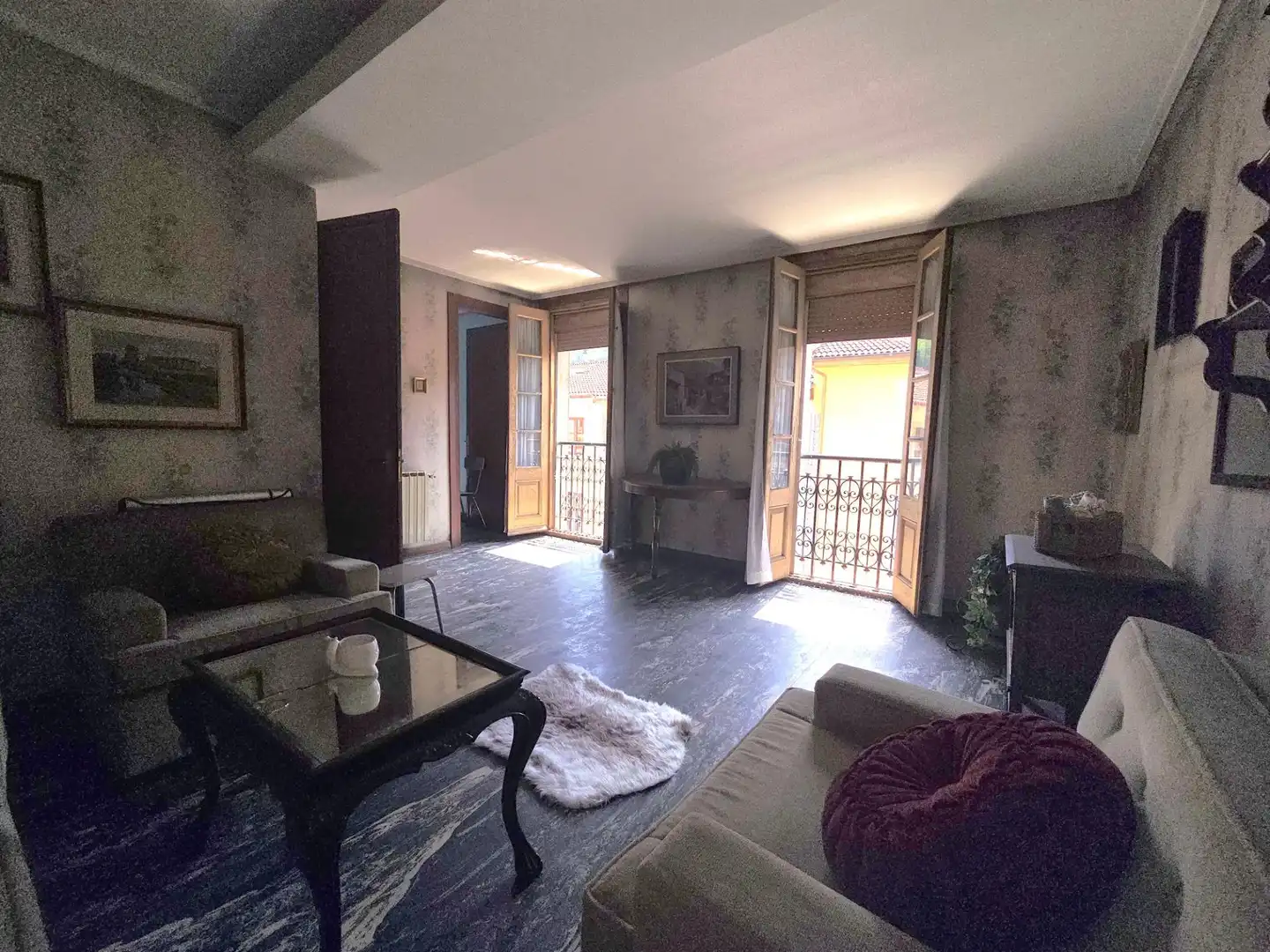 Sala de estar de Ático en venta en Teverga con Amueblado y Balcón