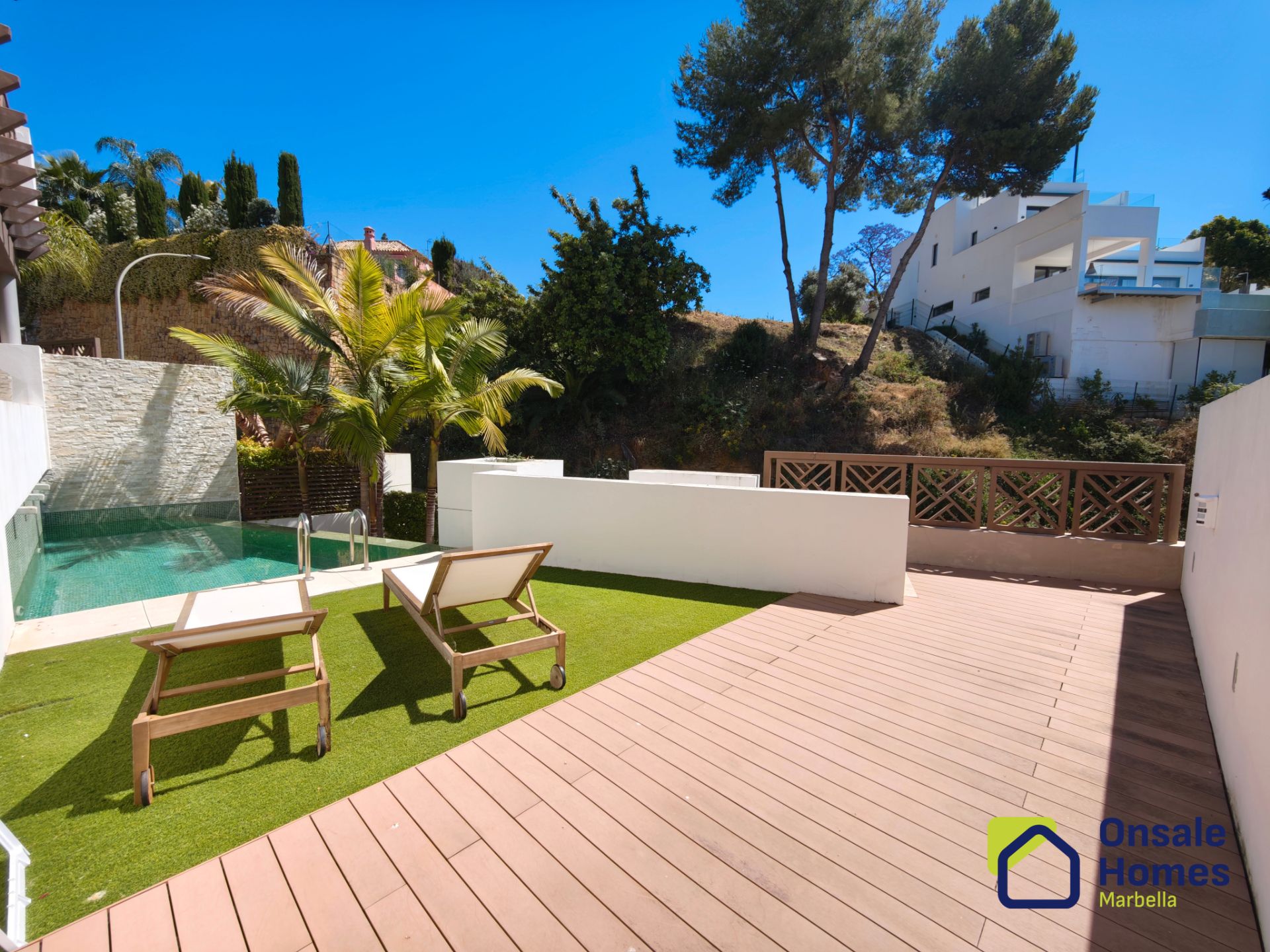 Jardí de Casa adosada en venda en Marbella amb Jardí privat, Terrassa i Piscina