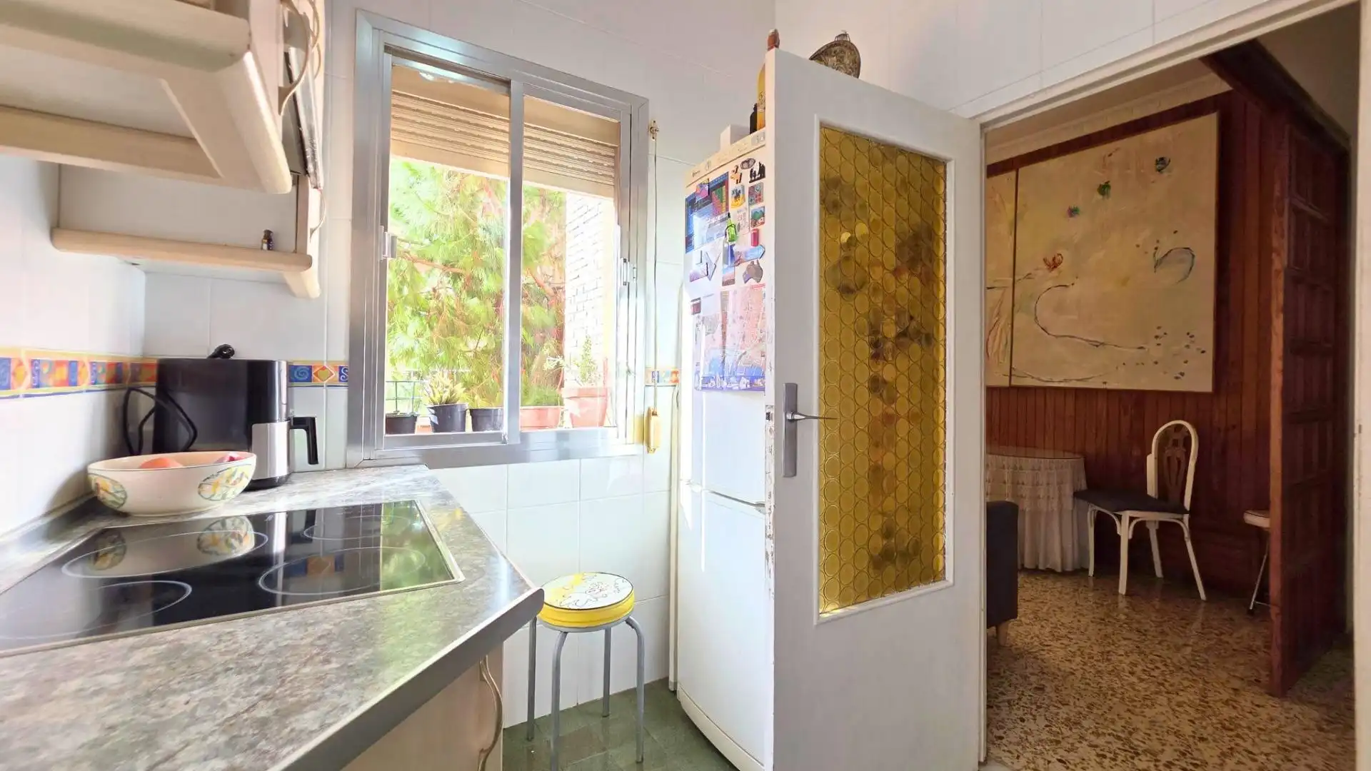 Kitchen of Flat for sale in Almería  with Air Conditioner, Private garden and Balcony