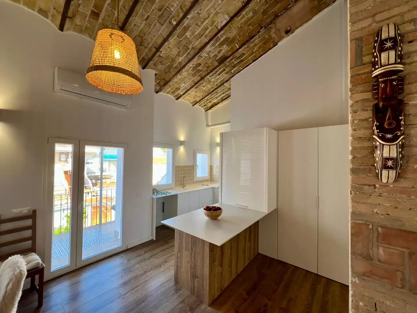 Cocina de Piso de alquiler en Sagunto / Sagunt con Aire acondicionado, Amueblado y Horno