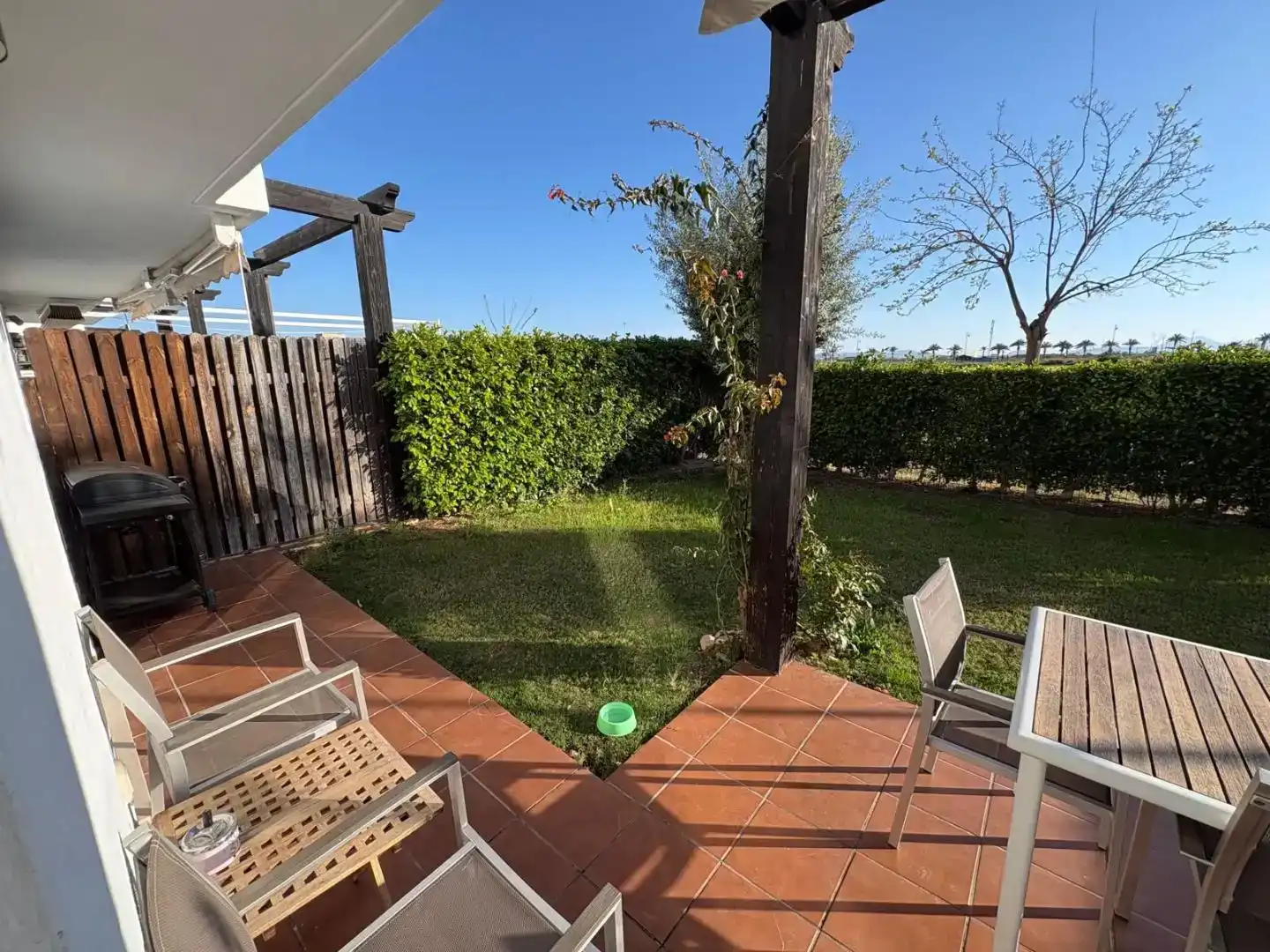 Terrassa de Apartament de lloguer en Torre-Pacheco amb Aire condicionat, Jardí privat i Moblat