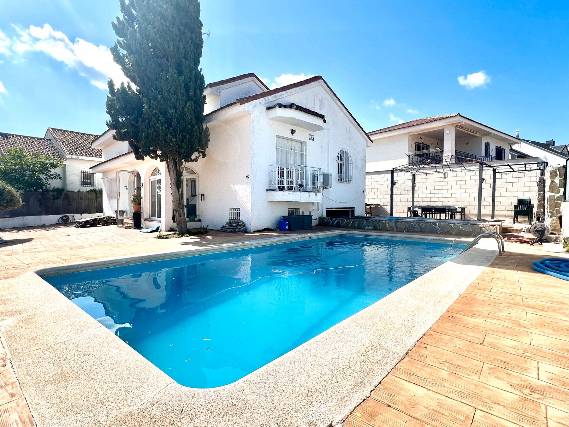 Exterior view of House or chalet for sale in El Álamo  with Air Conditioner, Private garden and Terrace